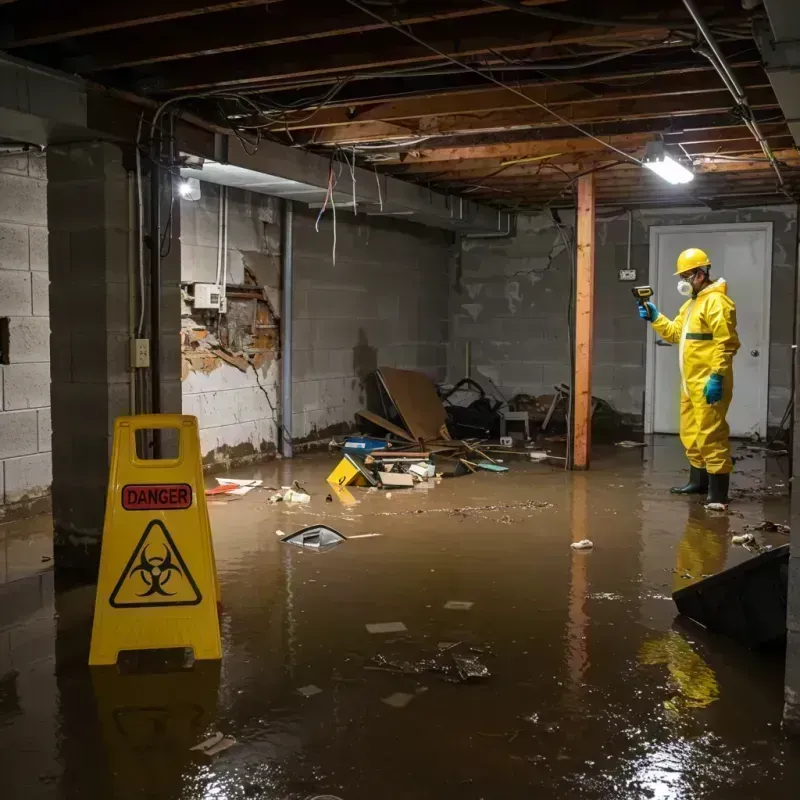 Flooded Basement Electrical Hazard in Pike County, MO Property